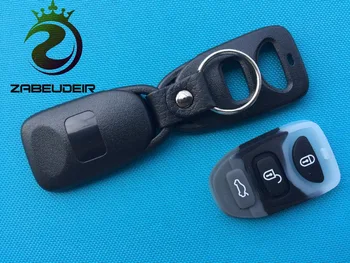1 шт. нового сменного чехла для ключей для Hyundai Santa Fe Tuscon 2-кнопочный пульт дистанционного управления FOB Пустая крышка Резиновая накладка Автомобильные аксессуары