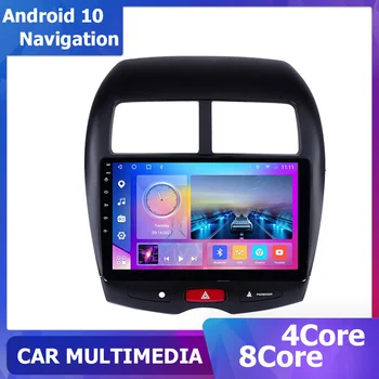 10-дюймовый Автомобильный Радиоприемник Android 10 для MITSUBISHI ASX RVR 2010-2016 Peugeot 4008 2010-2016 DSP Sat Navi 6 + 128 carplay Навигация GPS