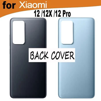 100% Оригинальная задняя крышка для Xiaomi 12 12X12 Pro Mi 12 5G Задняя крышка для стеклянной дверцы аккумулятора, запчасти для смартфона с логотипом