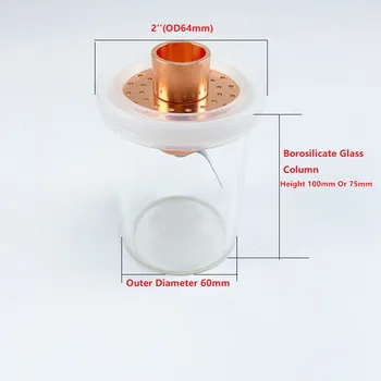 2-дюймовая пузырчатая пластина из красной меди с прокладкой из двух слотов для карт памяти и колонной из боросиликатного стекла для 2-дюймовой стеклянной колонны. Домашняя дистилляция