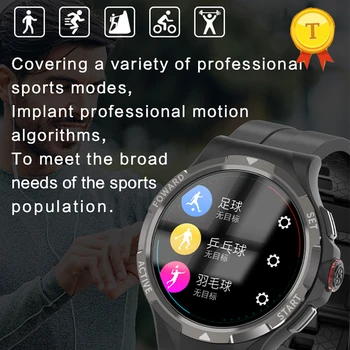 2023 НОВЫЕ спортивные смарт-часы e-sim для мужчин 4G 128G Smartwatch Android 9 GPS SIM-карта WiFi 2-мегапиксельная камера 800 мАч 1,43 дюйма 400*400 пикселей