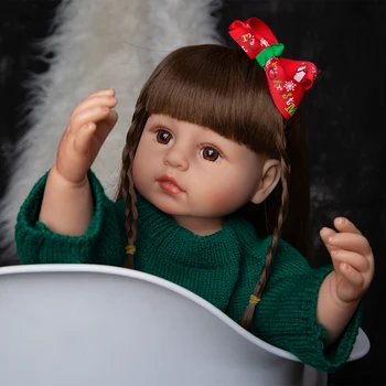 22-дюймовые силиконовые куклы во все тело 55 см Bebe Reborn Doll Реалистичные игрушки-куклы принцессы для подарков на День рождения ко Дню защиты детей