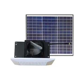 30 Вт Тихий ход с нулевой стоимостью Интеллектуальный вытяжной вентилятор на солнечной энергии, турбинный вентилятор для домашнего использования