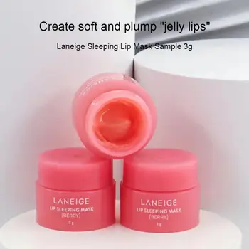 3g Южная Корея Маска для сна для ухода за губами Для поддержания ночного сна Увлажняющий Блеск для губ Розовый Крем-отбеливатель для губ Питательный уход за губами