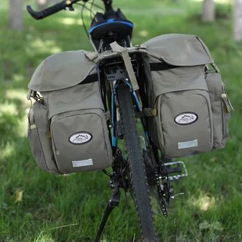 50-литровая Велосипедная сумка, Нейлоновая Велосипедная сумка, Задняя стойка, Багажник для велосипеда, Багажник на заднем сиденье, Светоотражающая Велосипедная сумка для хранения велосипедных аксессуаров