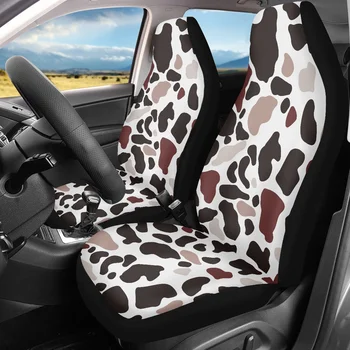 INSTANTARTS 2023 Новый стиль с рисунком коровы, легко моющийся автомобильный протектор, универсальные чехлы для передних сидений автомобиля, подходящие для большинства автомобилей SUV 