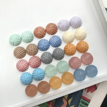 Ins Япония ретро многоцветный ротанг имитация смолы круглый стержень патч DIY ювелирные изделия для рук Серьги аксессуары материал