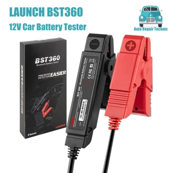 LAUNCH X431 BST-360 Bluetooth Battery Test Clip Analyzer Автомобильный тестер аккумуляторной батареи 6 В/12 В Автомобильный сканер для круговой зарядки при проворачивании