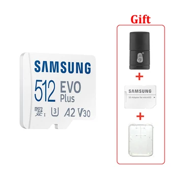 SAMSUNG 256GB TF карта памяти microSD EVO Plus U3 V30 A2 считывает высокоскоростную карту памяти планшета игровой консоли 130 МБ/с.