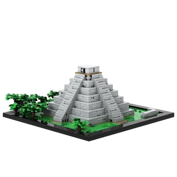 SETBRICKS MOC Архитектура пирамиды майя Строительные блоки Игрушки Модель украшения DIY Кирпичи для детской коллекции подарков на день рождения
