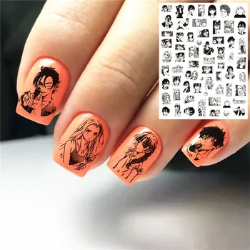 TSC-459 TSC-460 TSC-329 Летнее Повторное Появление Девушки DIY 3D Задняя клейкая наклейка для ногтей Украшение для ногтей Nail art Орнамент для ногтей