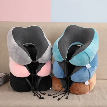 U-образная подушка для отдыха на шее из пены с эффектом памяти, подушка для путешествий, защита головы ребенка для детей