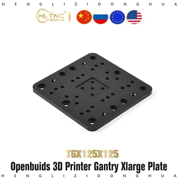 Алюминиевая Пластина Для 3D-принтера Openuilds C-образный Портал XLarge T6x125x125 мм Z-Образная Монтажная Пластина Для Мини-Фрезерного Станка