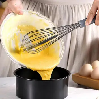 Взбивалка для яиц Практичная Ручная взбивалка для взбивания яиц с отверстием для подвешивания Миксер для взбивания сливок и яиц
