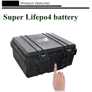 Водонепроницаемый аккумулятор 24v 50Ah 40Ah LiFePO4 life lfp PP case Высокой емкости для наружного солнечного лодочного мотора UPS power + зарядное устройство 5A