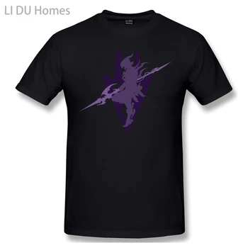 Высококачественная футболка LIDU из 100 хлопка с круглым вырезом Final Fantasy XIV Dragoon с коротким рукавом Final Fantasy
