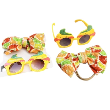 Детские милые солнцезащитные очки оголовье мультфильм мороженое глаз защитить очки смешные фото реквизит партия головные уборы группа детей волосы 
