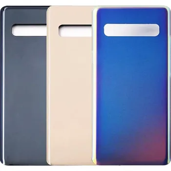 Для Samsung Galaxy S10 5G SM-G977B G977 G977N Задняя Крышка Батарейного Отсека Замена Стеклянной панели Корпуса Задней Двери