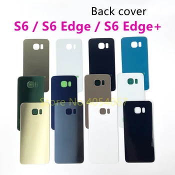 Задняя Крышка Для Samsung Galaxy S6 G920 и S6 Edge G925 и S6 Edge + Plus G928 Аккумулятор 3D Задняя Стеклянная Дверца Корпуса Замена Корпуса