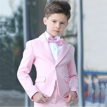 Костюм для мальчиков, официальный костюм для детской свадьбы, блейзеры для вечеринки, детский костюм для джентльменов, смокинги для выпускного вечера (куртка + брюки + галстук-бабочка)