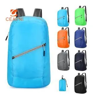 Легкая складная упаковка CEAVNI для улицы, портативный складной дорожный рюкзак с двумя плечами, мужской и женский спортивный рюкзак