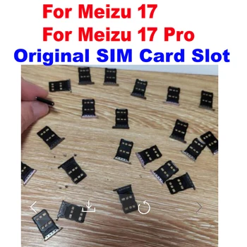 Лучший оригинал для Meizu 17, слот для чтения sim-карт, лоток, держатель порта для замены гибкого кабеля телефона Meizu 17 Pro