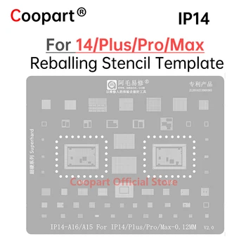 Микросхема CPU NAND Усилитель Мощности IC A15 A16 BGA Наборы Трафаретов Для Реболлинга Комплект Для iPhone 14 Pro Max Plus 14Pro 14ProMax 14Plus Запчасти