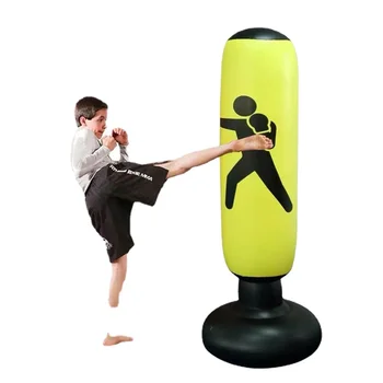 Многофункциональная боксерская груша для упражнений и снятия стресса Экологически чистый ПВХ Надувной мешок с песком для кикбоксинга фитнеса