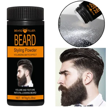 Мужская борода Борода борода пушистый пушистый порошок настройка порошок стайлинг пудра для бороды объемный пушистый стайлинг пудра текстура 