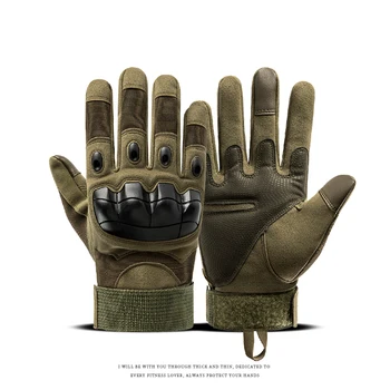 Мужские и женские тактические перчатки на все пальцы, с сенсорным экраном, для боя, охоты, страйкбола, военное защитное снаряжение из искусственной кожи f
