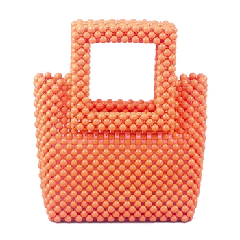 Новая акриловая женская сумка ручной работы, сумка ярких цветов, высококачественная универсальная портативная маленькая квадратная сумка