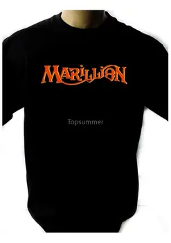 Новая черная футболка с логотипом Marillion, футболка рок-группы Rock Tee