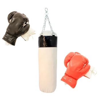 Новые 2 пары боксерских перчаток с боксерской грушей для тела - Тренировочный набор для тхэквондо, фитнеса, бокса с мешками с песком