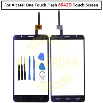 Новый Черно-Белый Сенсорный Экран Для Alcatel one touch flash 6042d 5,5 