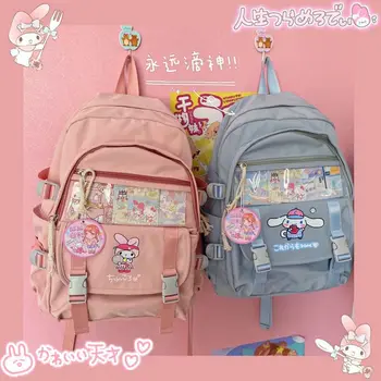 Новый милый рюкзак cinnamoroll, японский повседневный рюкзак My Melody, мультяшная школьная сумка Kuromi, рюкзак большой емкости 42x32x13 см