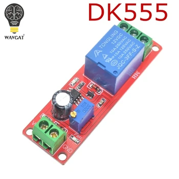 Переключатель таймера DK555 Регулируемый Модуль Реле временной задержки Модуль реле задержки постоянного тока 12 В Щит 0 ~ 10 С