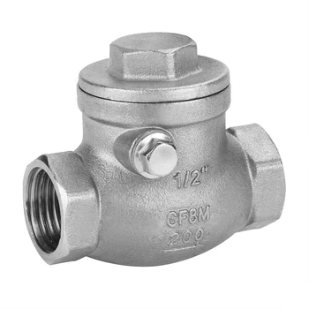 Поворотный обратный клапан 1/2 дюйма DN15 Поворотный обратный клапан Высокого качества с хорошей устойчивостью к воздействию химических веществ, нефтепродуктов.