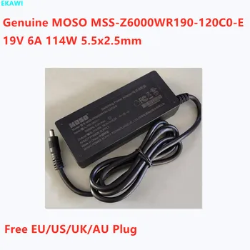 Подлинный MOSO MSS-Z6000WR190-120C0-E 19V 6A 114W 5.5x2.5mm 5.26A 5A 4A AC Импульсный Адаптер Питания Для Ноутбука Зарядное Устройство