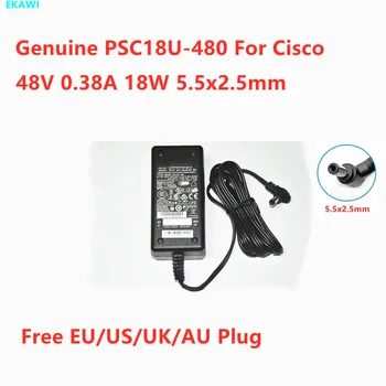 Подлинный Адаптер переменного Тока PSC18U-480 48V 0.38A 18W CP-PWR-CUBE-3 341-0206-03 Для Зарядного Устройства Cisco Power Supply