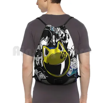 Рюкзак Headless-Cellty, сумки на шнурках, спортивная сумка, водонепроницаемая Durarara Anime Celty Japanease Universe, Безголовый, Безголовый