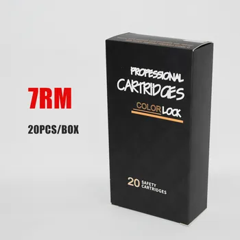Серый одноразовый игольчатый картридж 7 изогнутых Magnum (7RM) 20 шт./кор.
