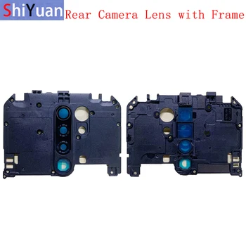 Стекло объектива задней камеры с держателем рамки для Xiaomi Redmi 9 Замена запасных частей для ремонта.