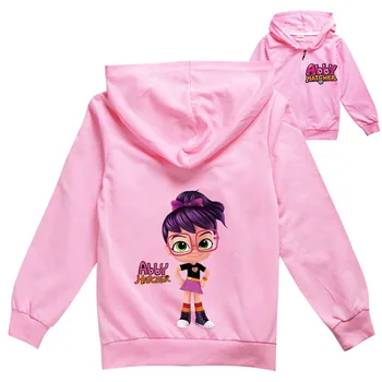 Эбби Хэтчер/ Осенняя одежда для маленьких девочек, детский свитер с капюшоном, куртка на молнии с длинными рукавами для мальчиков, детское пальто, милая детская футболка
