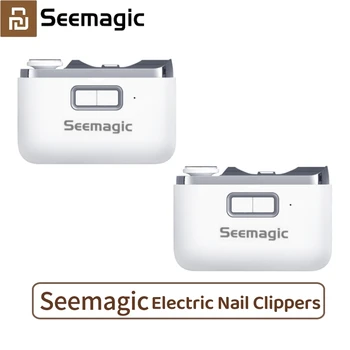 Электрические кусачки для ногтей Youpin Seemagic с подсветкой, защитный лак для ногтей для пожилых, детские триммеры для ногтей, многофункциональные