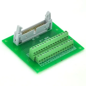 Электроника-САЛОН IDC30, 2x15 контактов, плата для вывода штекерного разъема 0,1 дюйма, клеммная колодка, разъем.