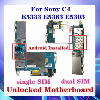  для материнской платы Sony Xperia C4 E5363 E5303 E5333 с одной/ двумя SIM-картами и чипами материнская плата с оригинальной установкой ОС Android