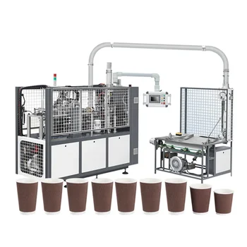 2023 Полностью Автоматическая машина для изготовления кофейных бумажных стаканчиков Список машин для производства одноразовых бумажных изделий для картонных стаканчиков для каперсов