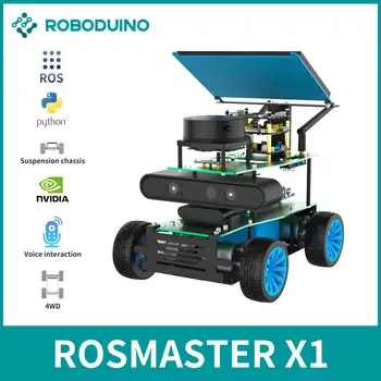 ROSMASTER X1 4WD Smart DIY ROS Обучающий Робот Автомобильный Комплект Для Jetson NANO 4GB/TX2 NX/RaspberryPi 4B Поддерживает Программирование На Python