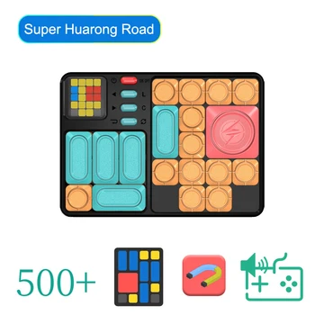Super Huarong Road 500 + Набор вопросов Обучающая игра-головоломка для развития интеллекта, мышления, Логики, Обучающая Игрушка для детей и взрослых