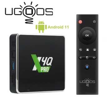 Ugoos X4Q Pro X4Q Plus X4Q Cube S905X4 Четырехъядерный ТВ-бокс ARM G31 MP2 Android 11 2.4G 5G 1000M BT 5.1 Телеприставка Tox 4K Медиаплеер